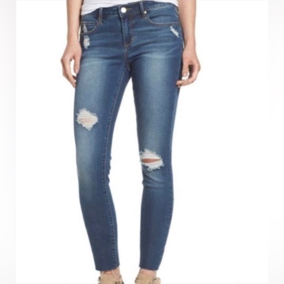 Articles of Society Sarah Distressed Denim Jeans Prairie Wash 26 New - Picture 1 of 12